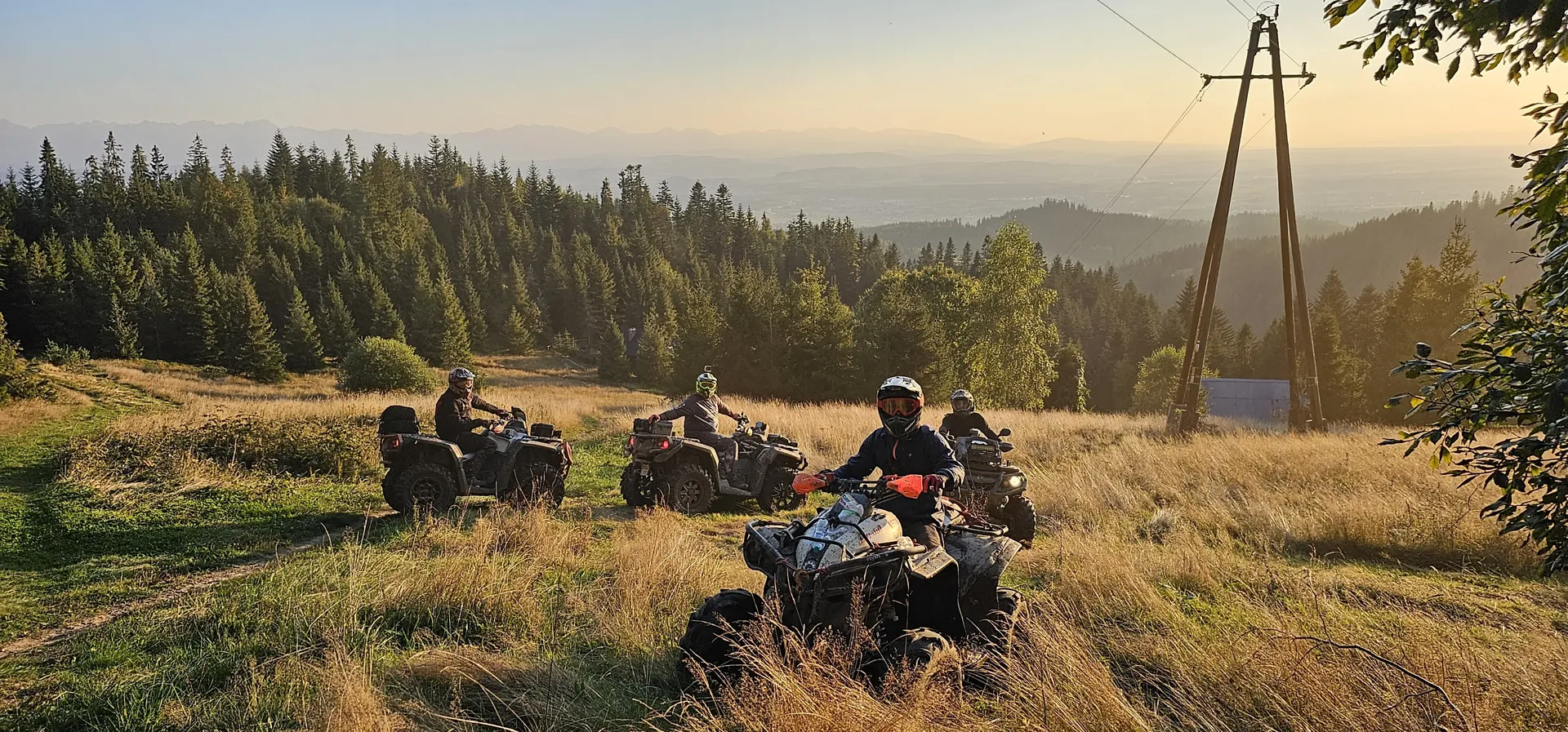 Ekipa Ride Experience na trasie graniowej
